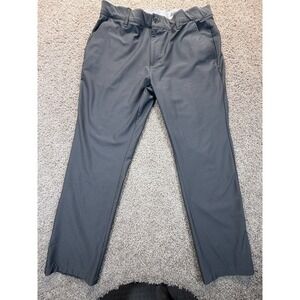 Adidas Men's Gray Chino Flat Front Climalite Golf Pants – Size 36x32